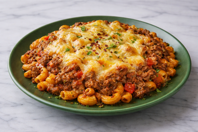 Chili Mac n' Cheese au Cheddar Fondant