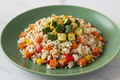 Courgettes rôties au Quinoa et patate douce