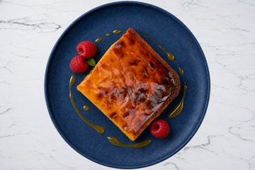 Flan au Fromage Blanc et Framboises