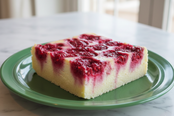Flan au Fromage Blanc et Framboises