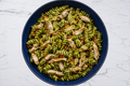 Fusilli Pesto avec Poulet Haché mariné