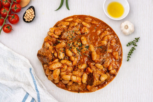 Haricots blancs (Loubia) à la viande rouge